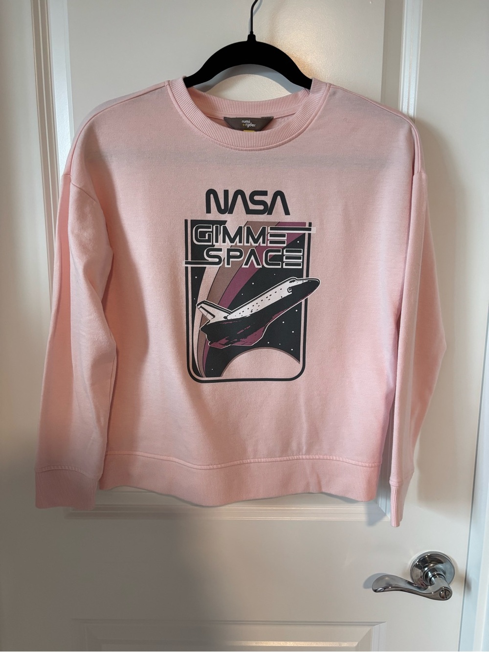 Rumi + Ryder Gimme Space Pink Sweatshirt